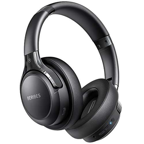 Top 5 BERIBES Bluetooth Headphones Over Ear, 65H Playtime and 6 EQ Music Modes Wireless Headphones with Microphone.-image