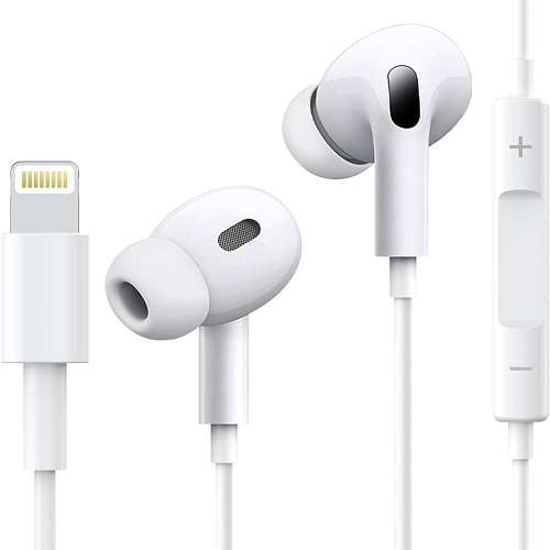 The Best Apple EarPods Headphones with Lightning Connector, Wired Ear Buds for iPhone with Built-in Remote to Control Music.-image