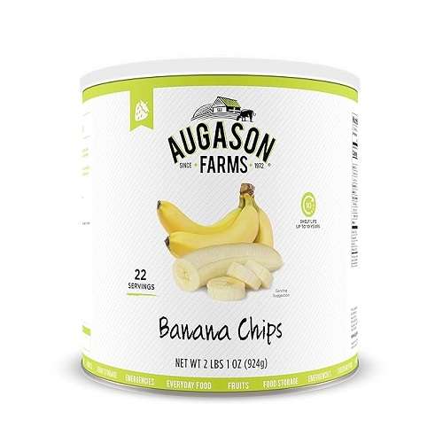 Augason Farms Banana Chips 2 lbs 1 oz No. 10 Can.-image