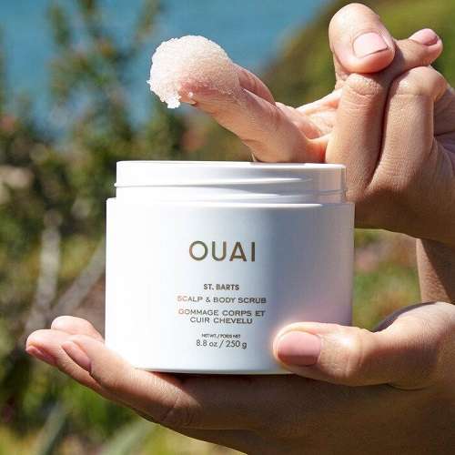 OUAI Scalp & Body Scrub - Exfoliating Body Scrub with Sugar & Coconut Oil Blend for Smooth.-image