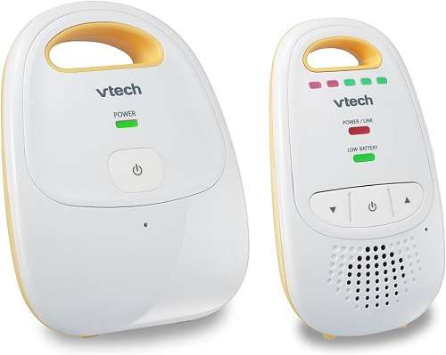 VTech Upgraded Audio Baby Monitor with Rechargeable Battery, Long Range, and Crystal-Clear Sound.-image