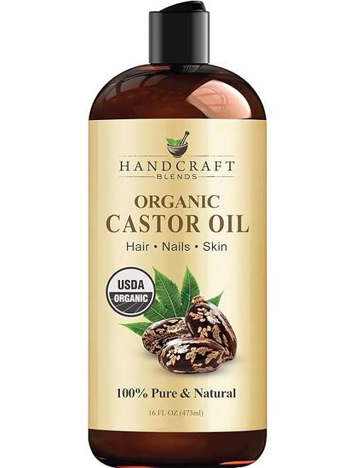 Handcraft Blends Organic Castor Oil - 16 Fl Oz - 100% Pure and Natural - Premium Grade Oil for Hair Growth.-image