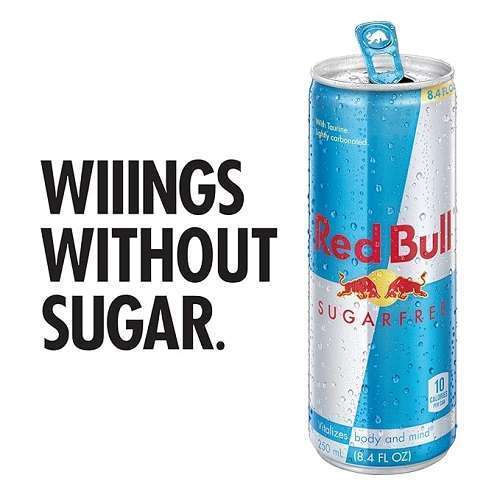 Red Bull Sugar Free Energy Drink.-image